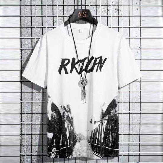 Summer Tracksuit Fashion O-Neck Quick Drying T-shirt Shorts Set Men Loose T-shirt Shorts Jogger Outfit Sportswear Suit Streetwear