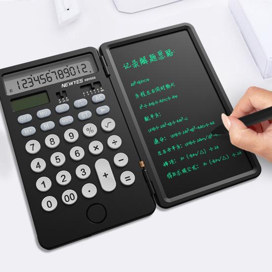 1 Set Handwriting Tablet Calculator One-key Clear Screen Design Large Display Dual Power