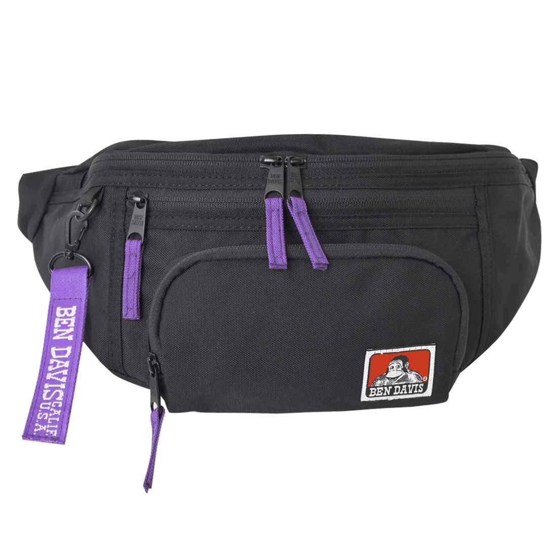 

BEN DAVIS Body Bag for Waist Pouch for Fanny Large Large Hip Stylish x [BEN DAVIS] Women, Men, Weapon, Pack, Capacity, 4L, Bag, (BLACK PURPLE)