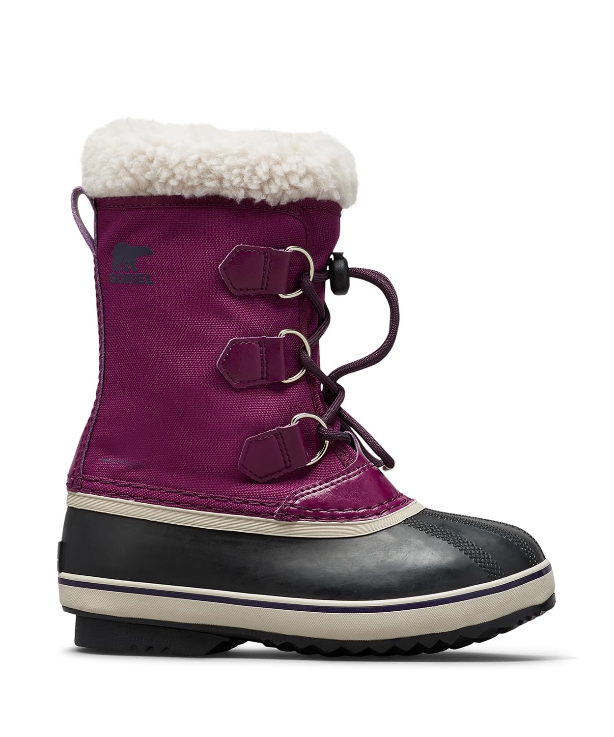 

Sorel Kids Ute Pack Nylon Waterproof Boots, Size 19.0cm, Wild Iris, Dark Plum