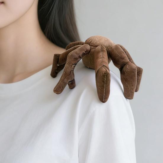 Schulter-Sitzendes Plüschtier mit Magnet Weiches gefülltes Alien-Spielzeug für Cosplay Sammlerstück Spinnenpuppe Einzigartige Sci-Fi-Dekoration Einzigartiges Geschenk für