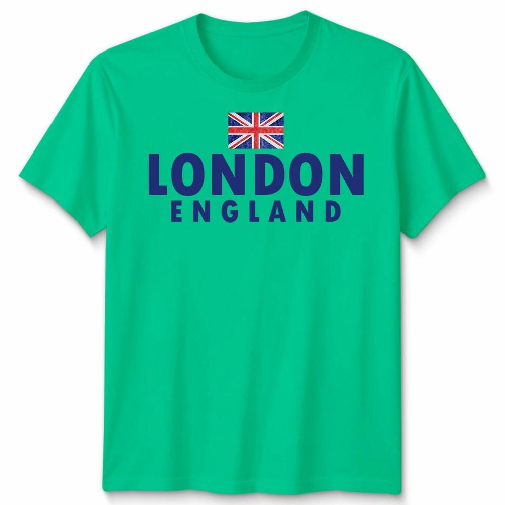 London England Union Jack Flag Cities Travel Unisexs TShirt Unisexs Tee S