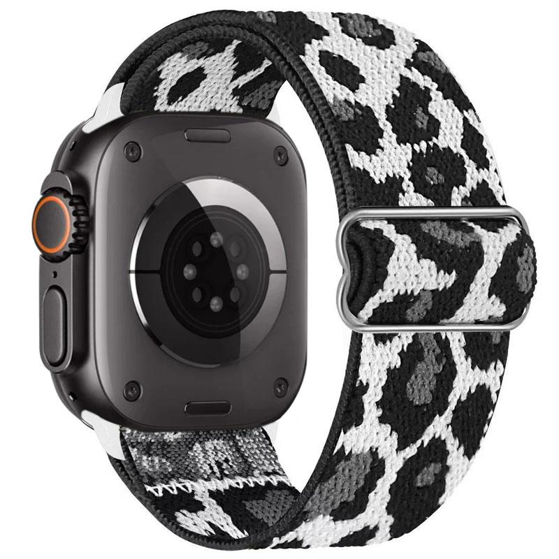 Elastic Nylon Loop Strap For Apple Watch Ultra 3/2/1 49mm 11 10 46mm 42mm Bracelet Wristband iWatch 9 8 7 6 5 4 SE 45/41/44/40mm