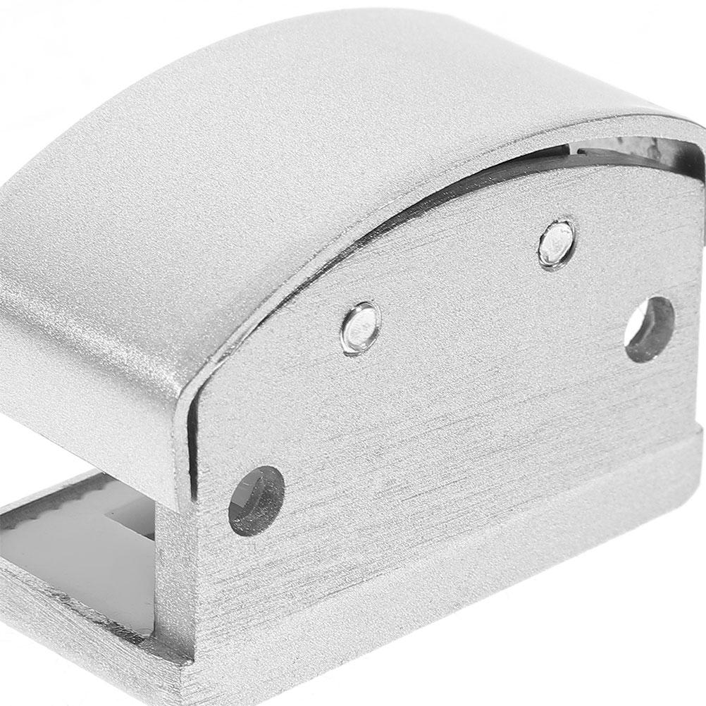2 Pcs Aluminum Alloy Door Guides Anti Swing Sliding Door Parts Glass Door Accessories Bottom Mount Guide Track Shower Door