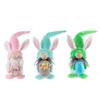 3Pc Easter Rabbit Gnomes Plush Scandinavian Tomte Decorations Stuffed Gnomes Plushie Ornaments Household Table Ornaments