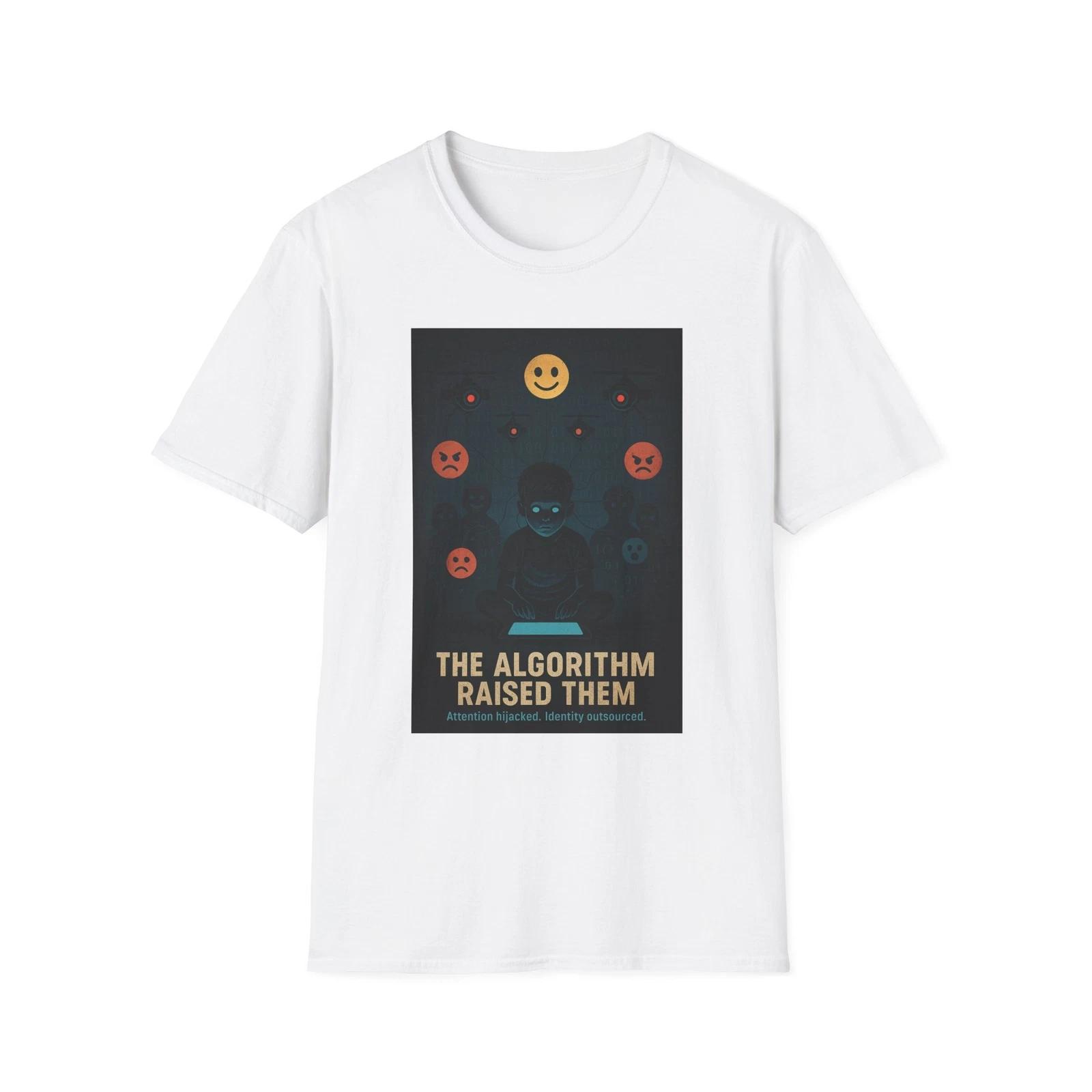 The Algorithm Raised Them Shirt, America First Anti-Globalist Tee, Anti-Marxist 2XL