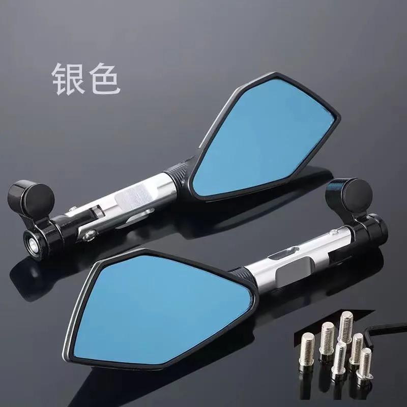 Universal Motorcycle Electric Scooter Rearview Mirror CNC Aluminum Alloy Side Cafe Racer Street Bike Custom Build