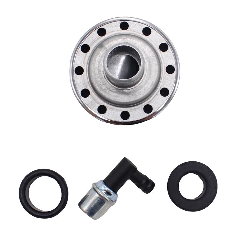 

1 Комплект Сапун Клапанной Крышки и Клапан PCV Вставляемый Хромированный Для GM Chevy Pontiac Ford Mopar Автоаксессуары