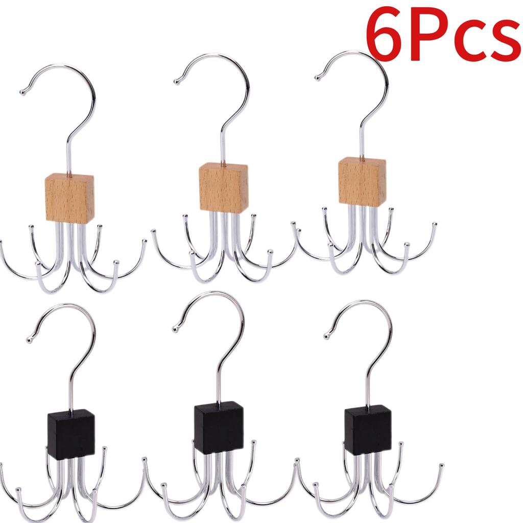 1-16pcs 360° Rotating Belt Hanger Durable Metal Organizer for Belts Scarves Ties Bra Home Dorm Storage Rack for Clothes Hangers Cup Holders 5