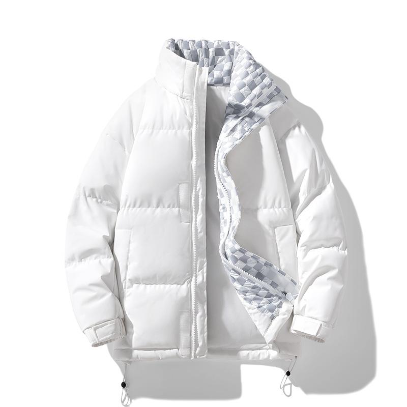 Brand Cotton Jacket Men's Winter Thickened Warm Bread Jacket Men's Stand-up Collar Couple Cotton Jacket Men