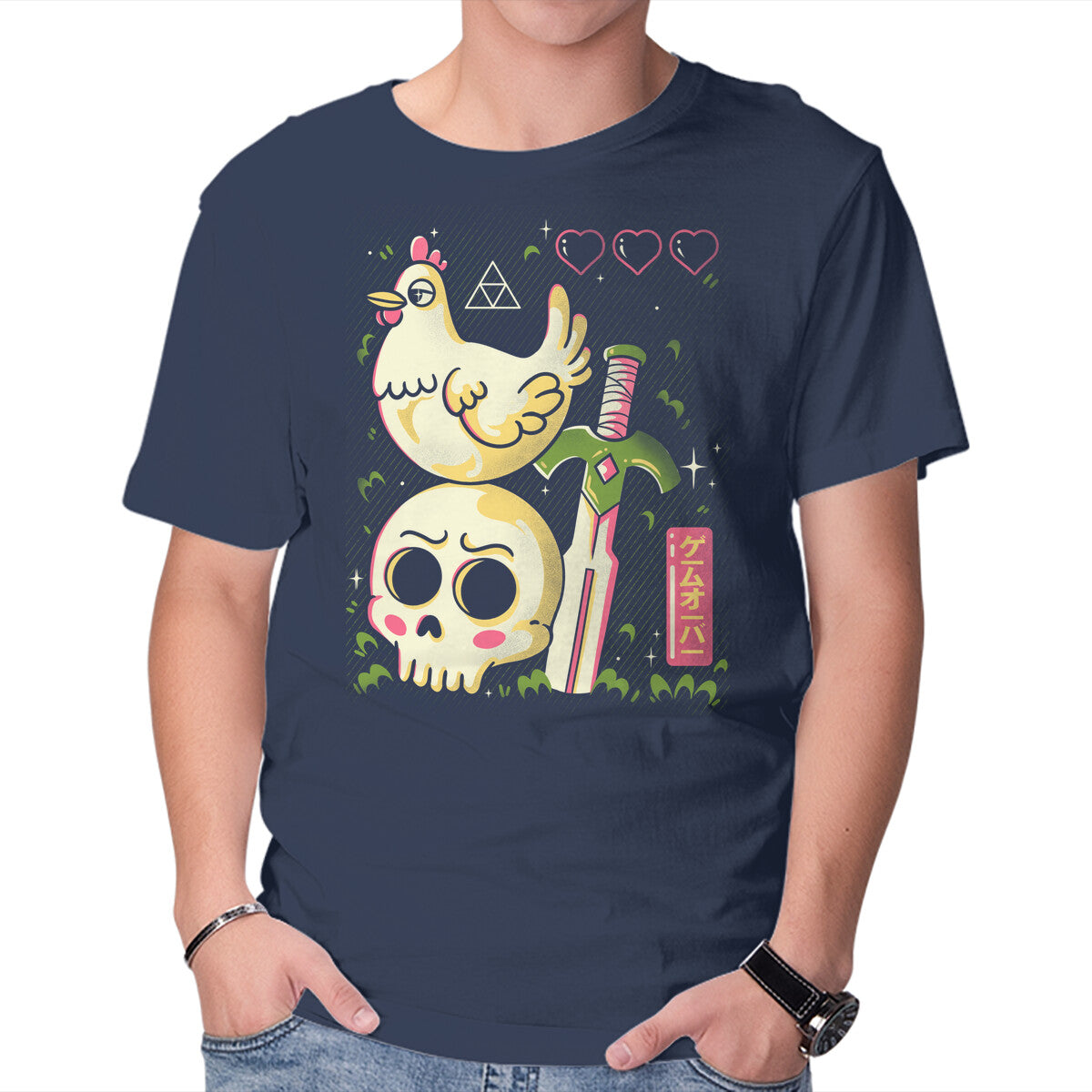 Unisex Crew Neck T-Shirt Adventure Over Graphic Short Sleeve Casual Tee M