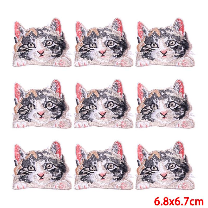 10 Pcs/lot Wholesale Embroidery Patch Iron On Patches For Clothing Patches On Clothes Jackets Decor Applique Sew Supplies