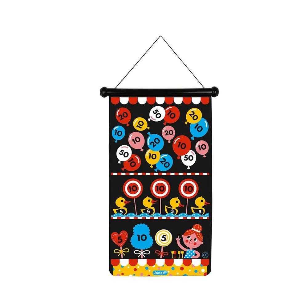 Janod Magnetic Darts Game for Kids Red