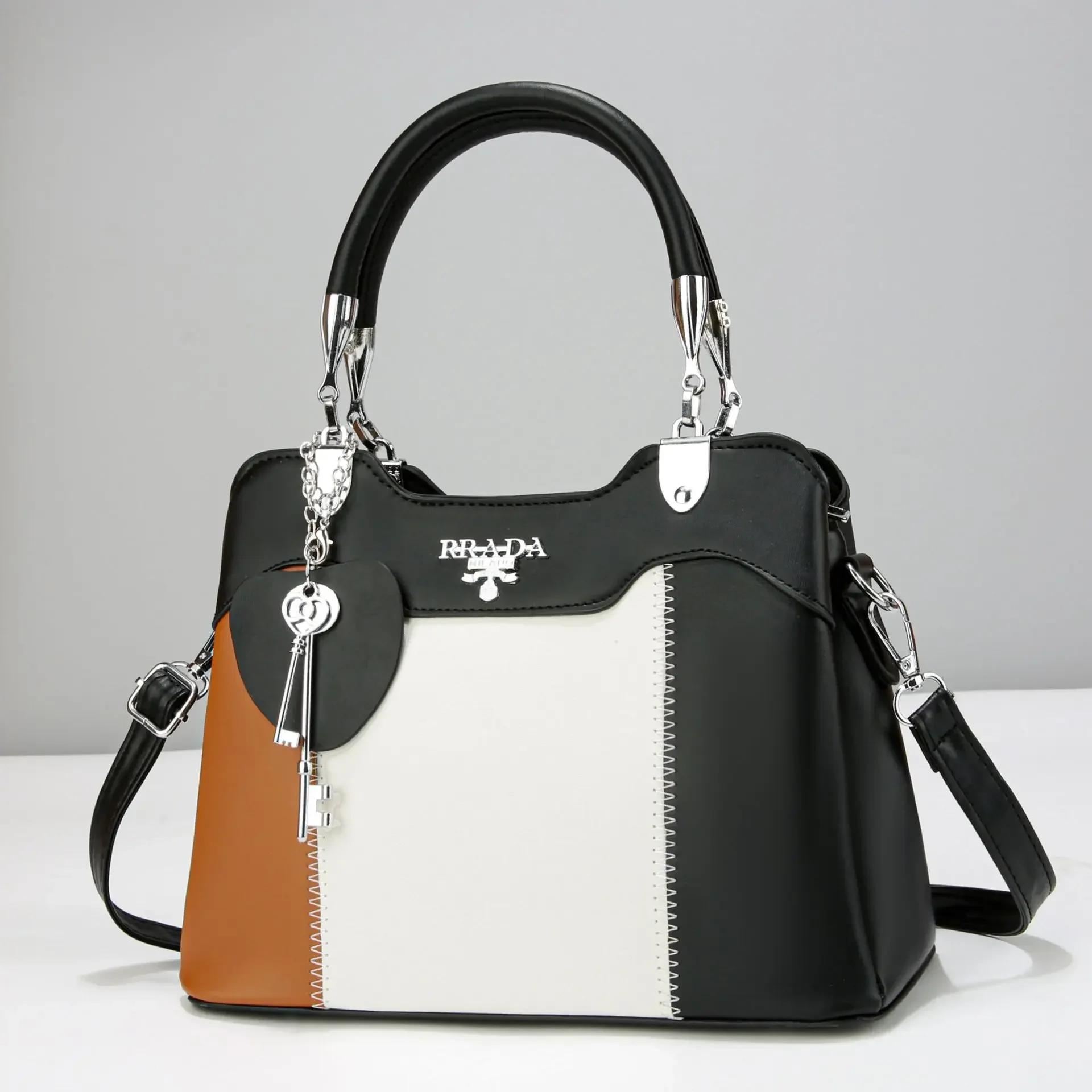 Металлические подвески женские сумки новые модные женские сумки сращивания большая вместительная сумка через плечо женские сумки через плечо