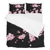3D Digital Printing Black Plum Blossom, Home Textile Bedding Bed Sheet Quilt Cover Three-Piece Set
