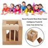 Classic Wooden Unlock Toys Luban Lock Ming Lock Toys Wooden Difficulty Burning Mortise Hig W8S7