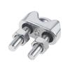20Pcs U Shaped Clamp Wire Clips M2/3/4/5/6/8mm Cable Fastener Bolts Rigging Hardware Clamps 304 Stainless Steel Rope Sleeve