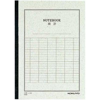 KOKUYO Statistics Note 6 6 Vertical 40 Set No-4VN No. (Semi-B5) Lines, Sheets, 10-book