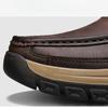 Herr Handgjorda Läderskor Casual Utomhus Slip On Loafers Flats Mockasiner Promenadskor