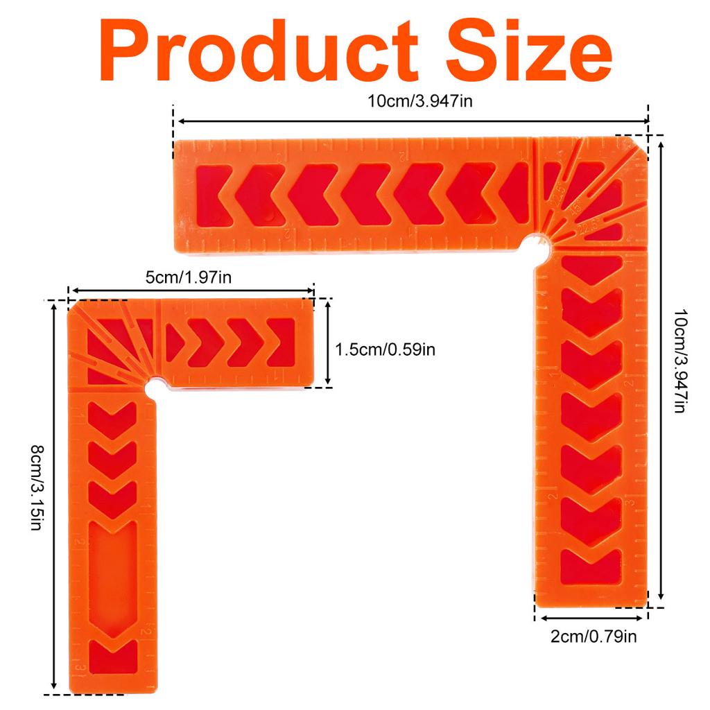 8Pcs 90 Degree Positioning Squares Right Angle Clamps L Fixing Clamp Corner Clamping Woodworking Corner Clamping Square Tool