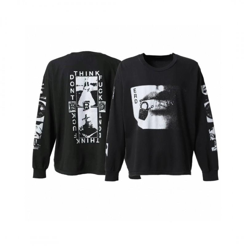 Unisex Oversized Hoodie With Distressed Washed Cotton Print Streetwear Youth Fall