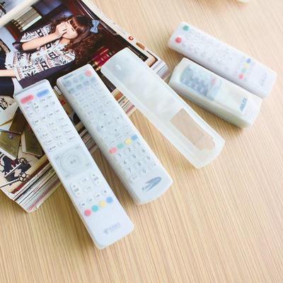 Funda de silicona transparente para control remoto: protege los controles remotos del televisor y del aire acondicionado del hogar del agua, el polvo y los arañazos.