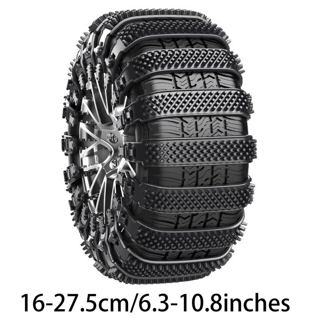 Tire Chains For Trucks Anti-Slip 10piece Tyre Protection Adjustable Tire Chains For Pickup Trucks For Ice Winter Hiking Trailer