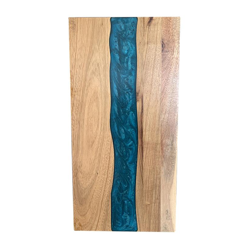 Solid Wood Resin Cutting Board Household Kitchen Tools Sauvignon Steak Chopping Board Creative Square Cheese Bread Cutting Board