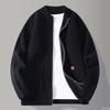 Autumn Winter Youthful Knit Sweatercoat Men Stand Collar Loose Casual Knitted Cardigan Men's Chic Casual Sweater Jackets