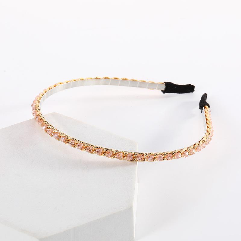 Mode Frauen Haar Hoop Damen Kristall Strass Perle Haarband Stirnband Kopf Stück Haar Band Zubehör