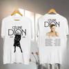 Celine Dion Parigi 2026 Fan Tour Regalo Maglietta a Maniche Corte Stampata in 3D T-shirt da Uomo Streetwear T-shirt Abbinamento Famiglia Vestiti per Bambini