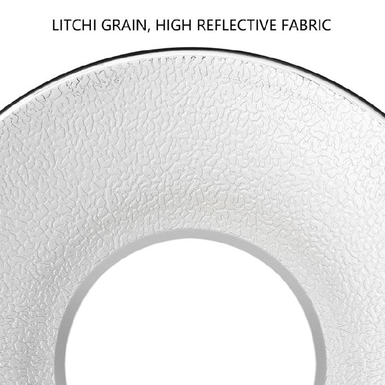 Photography Light Diffuser Dish Reflector For Product Showcases Features 120Degree Wide Angle High Efficiency Reflection