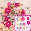 Colored Daisies Balloon Chain Garland Arch Set Wedding Anniversary Party Background Wall Arrangement Children's Birthday