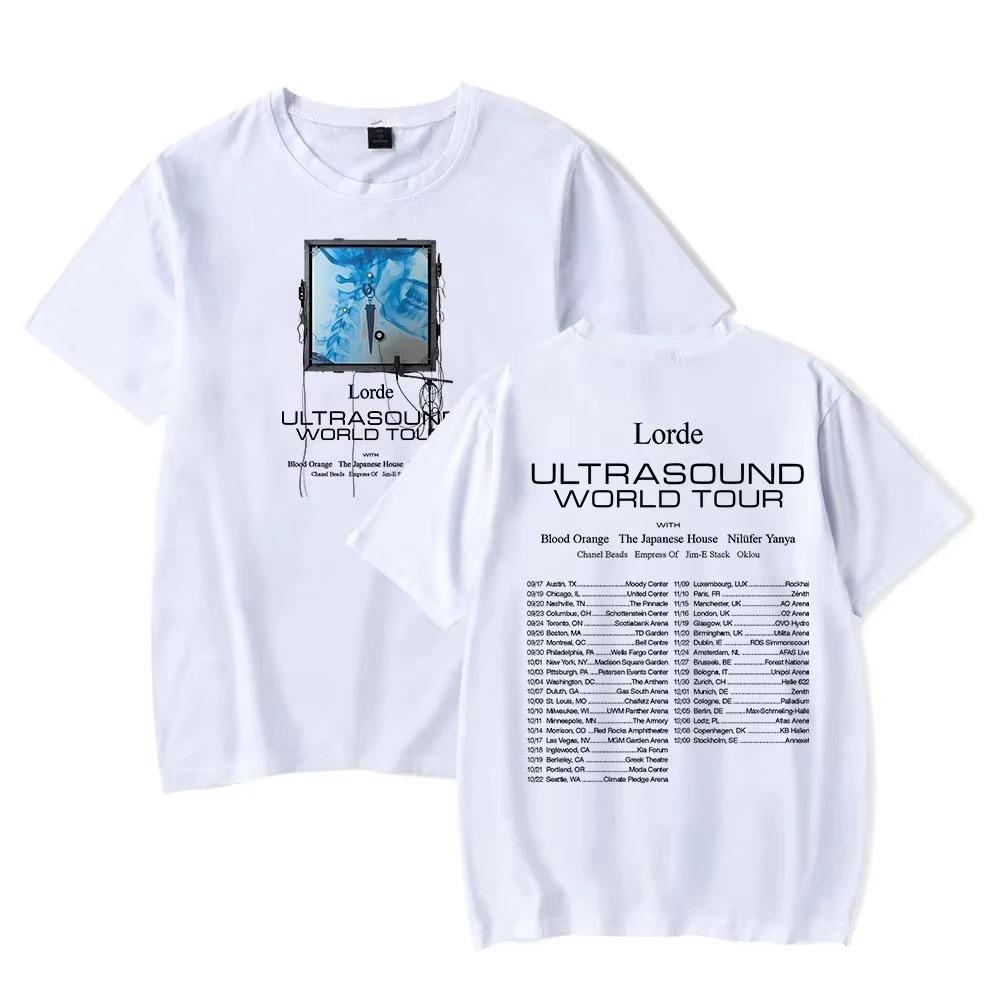 

Lorde Ultrasound World Tour 2026 Hot Selling Merch Cotton Printed TShirt Unisex Crew Neck Casual Short Sleeve Loose TShirt S