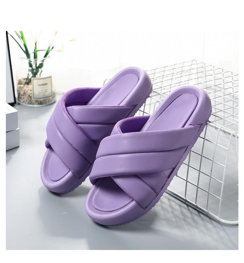 Slippers Women's Summer Fashion Personality Women's Slippers Beach Shoes Girls Sandals Thick-soled Outer Leather Cool Slippers