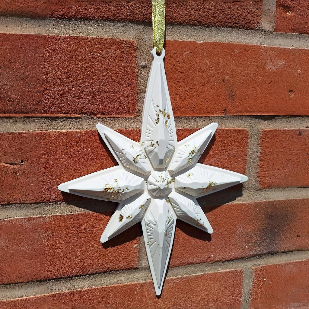 1pcs Octagonal Star Mold for DIY Resin,Plaster Clay Crafts Christmas Ornament Making,Bead Molds,Soap Molds,Wax/Resin Casting