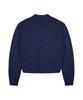 RuNaKi'Hu' Wxk014 Loose Cable Knit Pullover Hairy Knit (Dark Navy)
