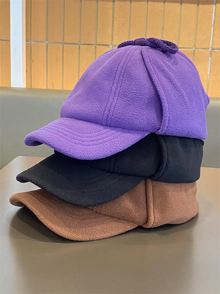 Fleece Ear Protector Baseball Cap Men And Women Outdoor Cycling Warm Autumn Winter Lei Feng Hat Fashion Bomber Cap