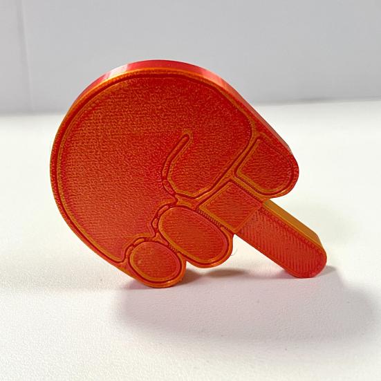 Yousheng 2Pcs 3D Printed Middle Finger Toy Colorful Middle Finger Table Sign Home Office Living Room Bookshelf Desktop Decoration Ornament Gag Gift