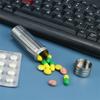 Watertight Pills Box, Mini Titanium Alloys Travel Medicine Storage Box, Scratch & Abrasion Resistance for Travel Outdoor