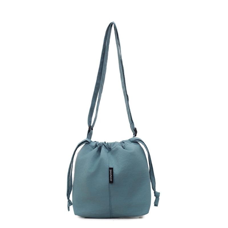 Large Capacity Drawstring Shoulder Bag Women's Lightweight Tote Bag Commuter Crossbody Bag