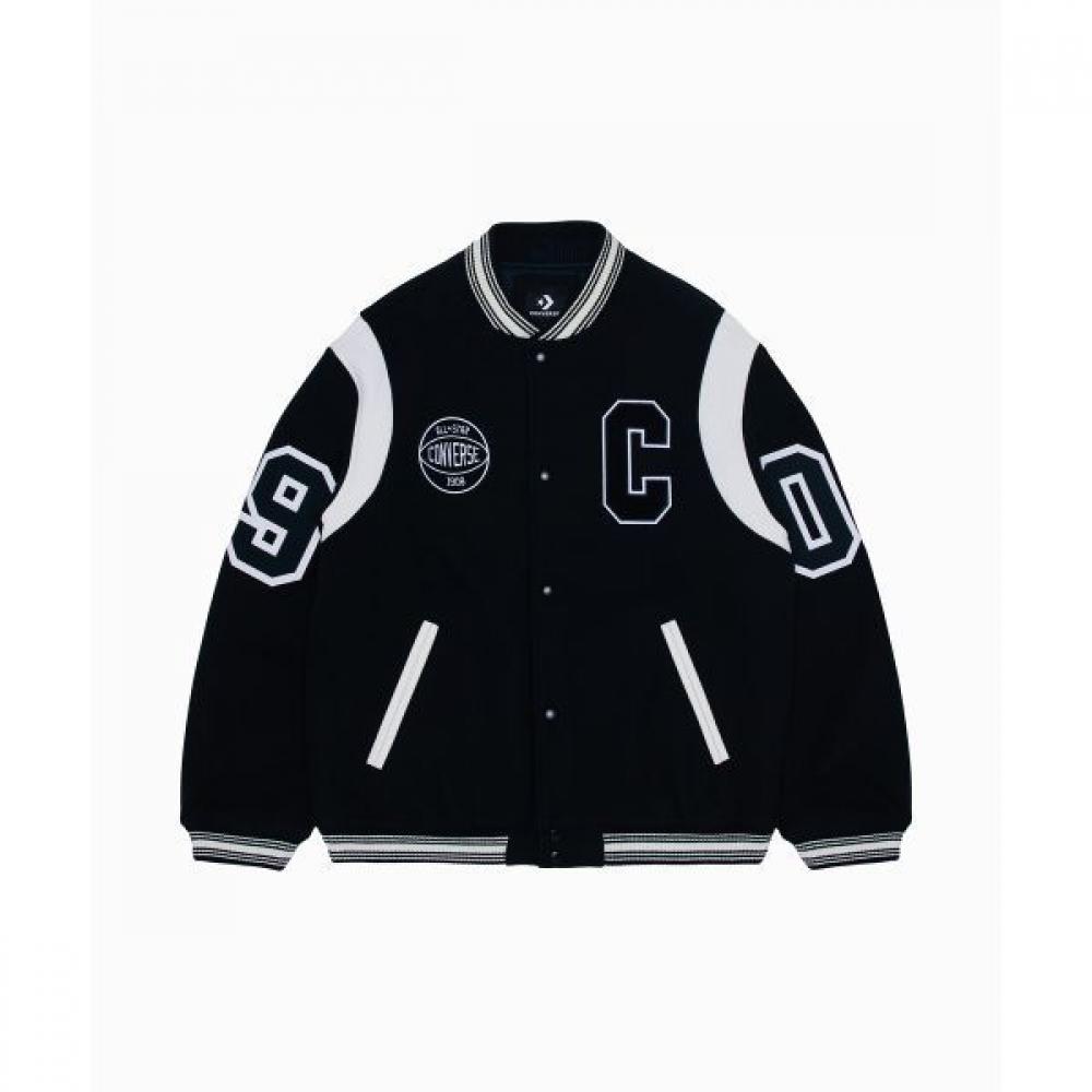 

Converse Converse Converse Premium Varsity Jacket Black 10026725 A01 105