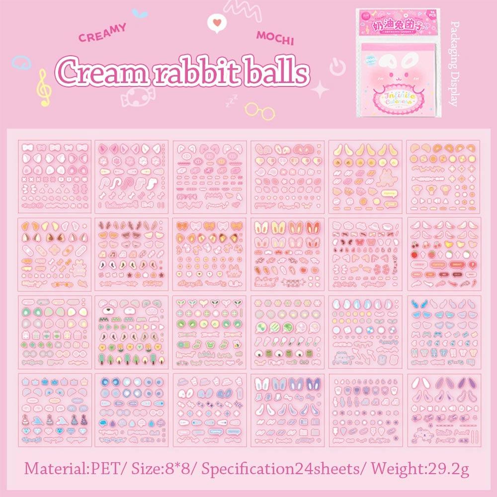 

24Pcs/Set No-Repeat Nail Sticker Soft Embossed Decal Nail Art Sticker for Nail Art Decoration розовый