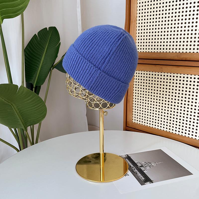 Light Board Knitted Wool Hat Women's Autumn and Winter Big Head Circumference Thickened Warm Cover Cold Hat Versatile Ear Protection Bag Head Hat Men