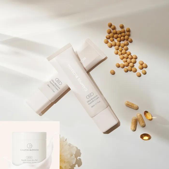 

Exclusive plan 2+1 2 moisturizing creams and 1 toner pad free moisturizing set with toner pad and soy milk care