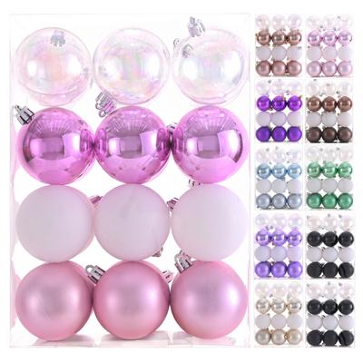 24ks 6cm vánoční koule Vánoční stromek Dekorace na vánoční stromeček Ozdoby Party Home Svátek Svatební Dekorace