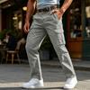 Men's Relaxed Fit Multi Pocket Cargo Pants Outdoor Utility Trousers with Straight Leg Design for Casual Wear Work Travel