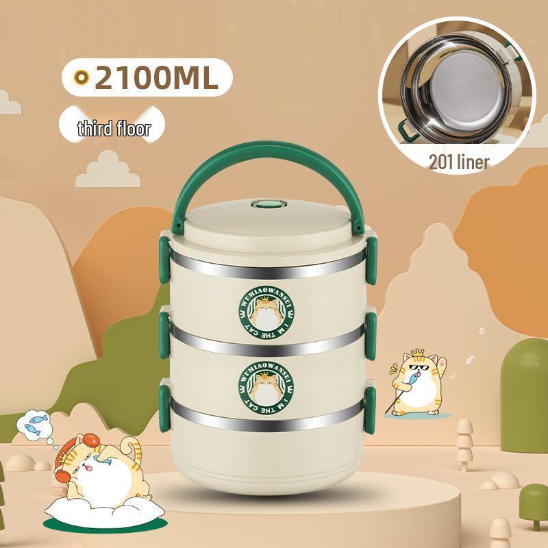 ZISIZ 304 Stainless Steel Vacuum Insulated Lunch Box