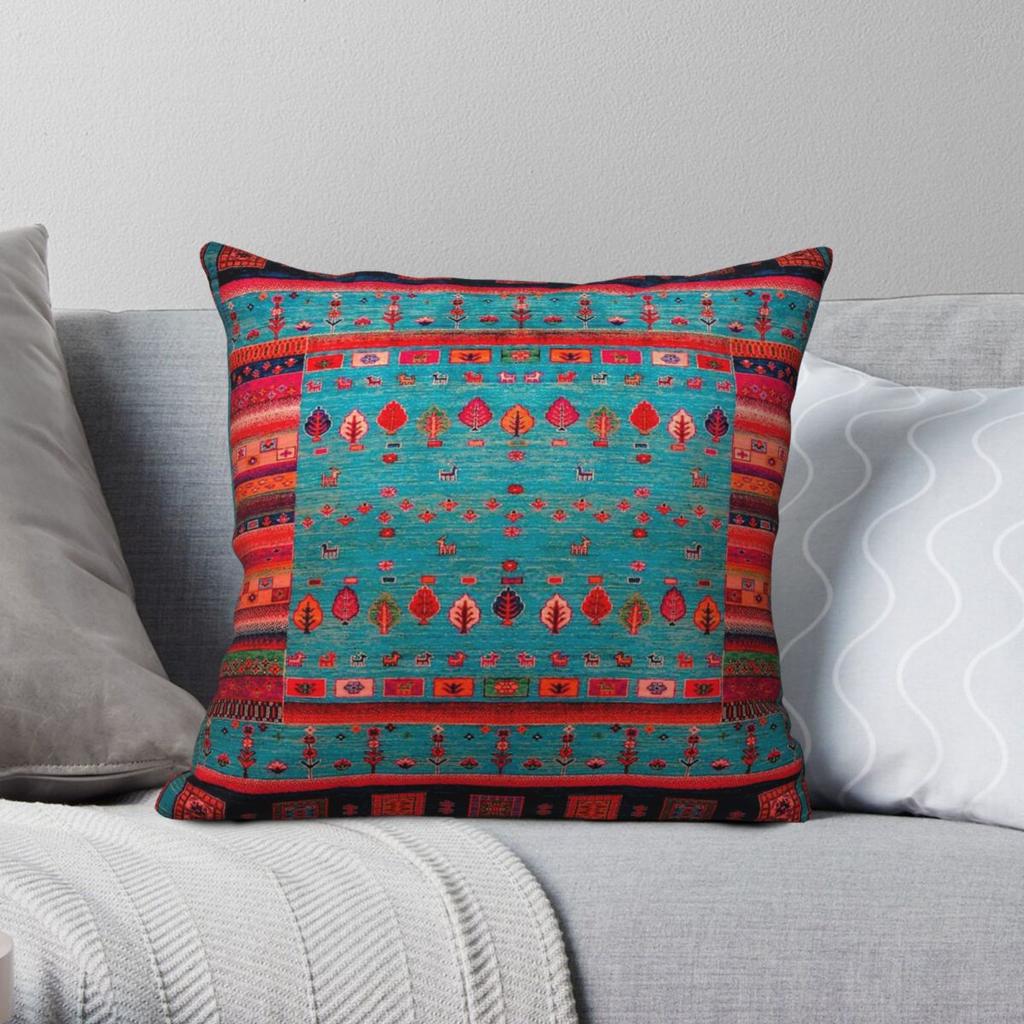 Epic Traditional Moroccan Calm Square Pillowcase Polyester Linen Velvet Pattern Zip Decorative Pillow Case Home Cushion Cover