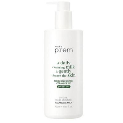 Makeprem Safe Me Relief Feuchtigkeits-Reinigungsmilch Special Set 500ml (+Schaumreiniger 40 ml × 2) 1 Satz